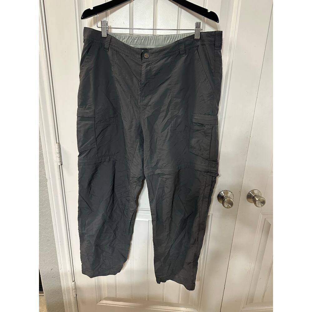 REI Outdoor Hiking Adjustable Cargo Pants Women 16 Petite Travel Convertible Zip
